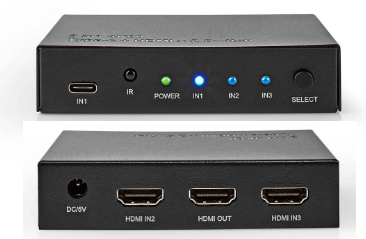 Splitter HDMI 8 Ports 4K 3D-Répartiteur 1 Source HDMI vers 8 Ecrans