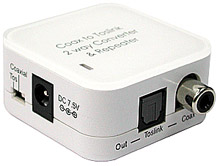 Convertisseur audio numérique vers analogique DAC avec prise jack 3,5 mm,  convertisseur optique SPDIF Toslink coaxial vers analogique stéréo L/R