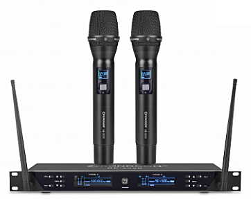 Système de microphone cravate sans fil UHF Plug-Play amélioré pour